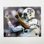 Autographed/Signed Johnny Manziel Money Sign Texas A&M Aggies 8×10 College Football Photo Beckett BAS COA