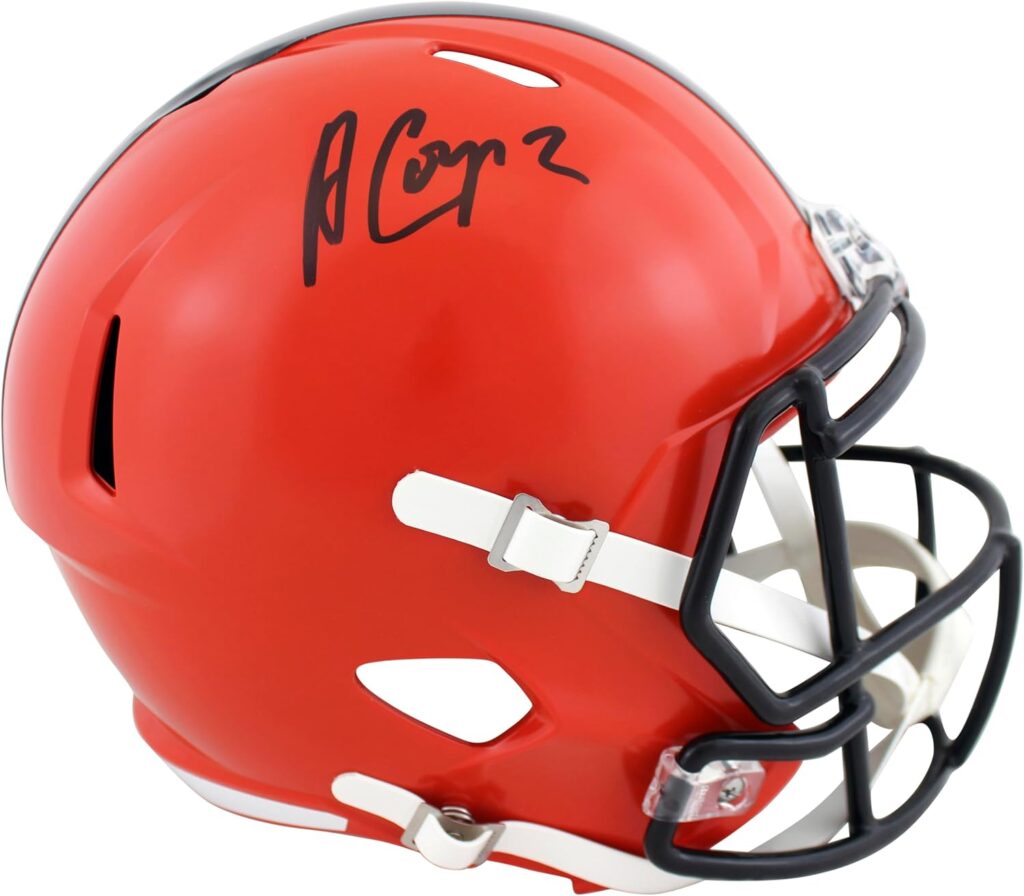 Browns Amari Cooper Authentic Signed Full Size Speed Rep Helmet BAS Witnessed