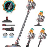 Cordless Vacuum Cleaners for Home,8-in-1/65Min/600W/48Kpa Powerful Suction,Self-Standing Cordless Stick Vacuum Cleaner,Lightweight Anti-Tangle Rechargeable Vacuum for Floor/Carpet/Pet Hair/Car
