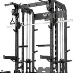B52 Machine Home Gym with Power Rack, Cable Crossover, Dual Pulley System, Landmine, and Multi-Grip Pull-Up Bar – Heavy-Duty Fitness Equipment for Strength Training and Full-Body Workouts
