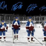 Ikonic Fotohaus Nathan MacKinnon Cale Makar Mikko Rantanen Gabriel Landeskog Signed Photo Autograph Print Wall Art Home Decor