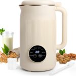 8 in 1 Nut Milk Maker Blender, 40OZ Homemade Almond, Soy, Oat, Coconut, Yogurt and Non Dairy Beverages, Automatic Soybean Blender Machine with Delay Setting, Keep Warm, Self-Cleaning, Boiling