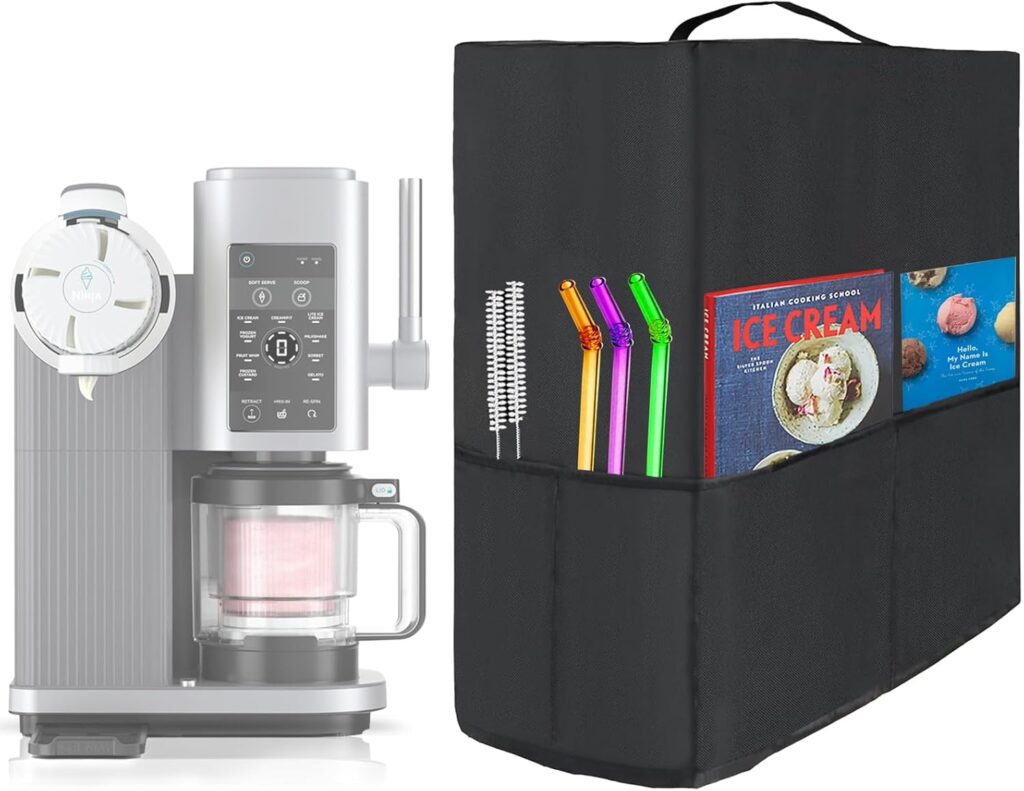 ninja creami swirl cover for NC701,Heat-Resistant 600D Nylon Cover Compatible with Ninja NC701 Series Creami Maker Machine Accessories