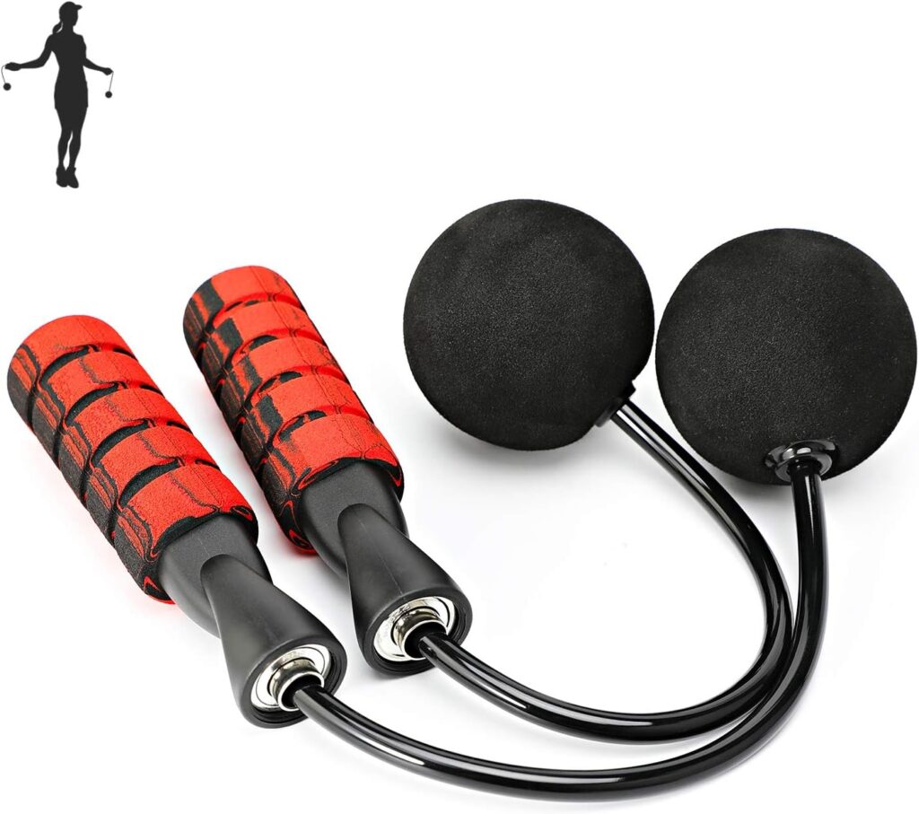 Jump Rope, Training Ropeless Skipping Rope for Fitness, Adjustable Weighted Cordless Jump Rope for Men and Women