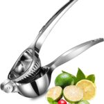 TEZZ Premium Lemon Squeezer, Large Heavy Duty Handhelp Juicer for Lemon, Metal Hand Press Citrus Juicer, Lime Squeezer Bar Tool, Manual Citrus Press