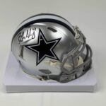 Autographed/Signed Brandon Aubrey Dallas Cowboys Mini Football Helmet Beckett BAS COA
