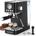 Spacekey Espresso Machine with Milk Frother, 20 Bar Professional Espresso Maker Semi-Automatic Espresso Coffee Machines for Home, Cappuccino, Latte Maker with 58oz Removable Water Tank, Black