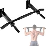 Yes4All Pull Up Bar Wall Mounted – Multifunctional Wall Mounted Pull Up Bar for Home Gym Workout Strength Training Equipment