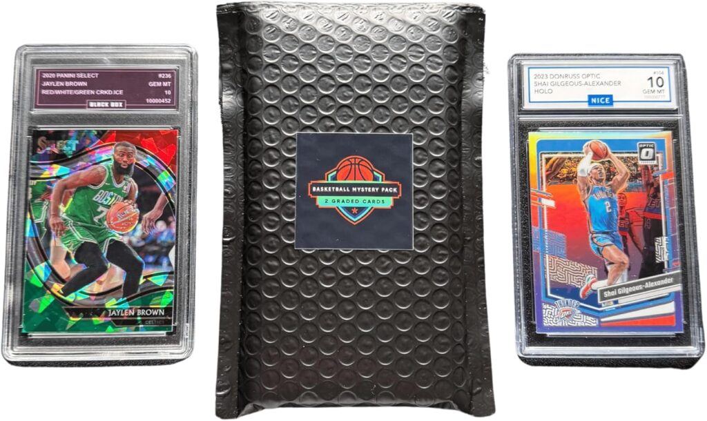 Basketball Mystery Slabs | 2 Graded Cards | Grade 8+ Guaranteed | PSA, SGC, GMA, and More