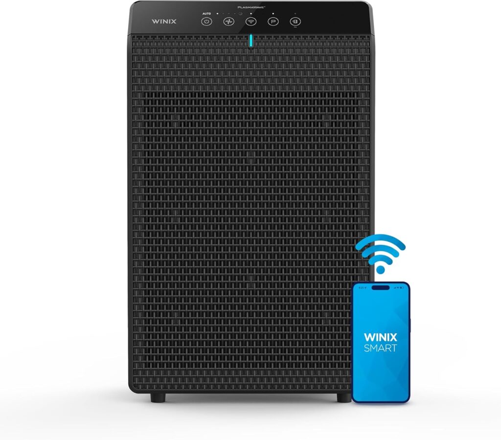 WINIX 5520 Air Purifier for Home Large Room Up to 1882 Ft² in 1 Hr With Air Quality Monitor, True HEPA, High Deodorization Carbon Filter and Auto Mode, Captures Pet Allergies, Smoke, Dust.