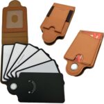 RFID Blocking Leather Wallet with Patented Rotating Card Holder – (5+3) 8 Card Slots, ID Window & Cash Pocket | Patented Anti-Theft Design (Brown)