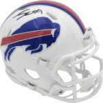 James Cook Autographed Buffalo Bills Speed Mini Helmet Beckett BAS Witness Stock #236176 – Autographed NFL Mini Helmets