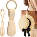 Magnetic Hat Clip for Travel on Bag, Light Khaki Silicone Hat Clip Magnet Hat Holder Hat Hook for Bag Tote Luggage, Beach Straw Hat Carry Clip, Vacation Traveling Essentials Accessory