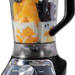 Kenmore Countertop Blender – Electric Mixer, Frozen Smoothie, Shakes, Milkshake, Puree Maker, Licuadora Grinder Kitchen Appliance With Ice Crush & Pulse Function, Dishwasher Safe Plastic jar, Black