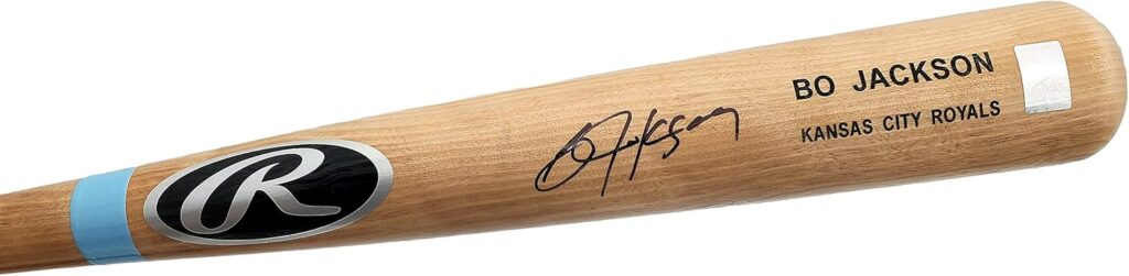 Bo Jackson Autographed Blonde Game Model Baseball Bat Beckett BAS QR Stock #196973