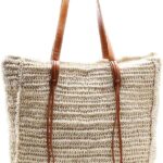 miss fong Summer Beach Bag, Beach Bags for Women,Straw Bag Straw Beach Bag Handmade Woven Tote Bag for Holiday Beach Trips