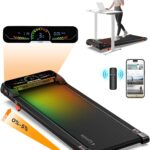 Walking Pad Treadmill with Incline,Treadmills for Home and Office,340 Lb Capacity,4 in 1 Portable Under Desk Treadmill with Remote Control,Large LED Display