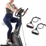 Sunny Health & Fitness Smart Stationary Exercise Upright Bike w/Pulse Sensor & 4-Way Adjustable Seat, Cycling Machine for Home Cardio Training, Free SunnyFit App Connection, Optional Resistance Band