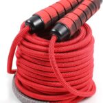30 FT Long Jump Rope for Kids Adults,Double Dutch Jump Rope,Adjustable Skipping Ropes with High-strength Nylon Braided Rope Core,360°Rotation Not Entangled,Long Enough for 6-10 Jumpers.