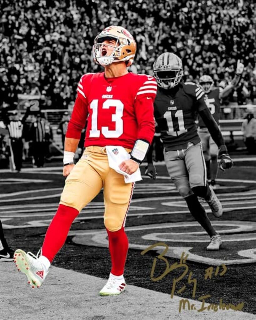 Ikonic Fotohaus Brock Purdy Signed Photo Autograph Print Wall Art Home Decor