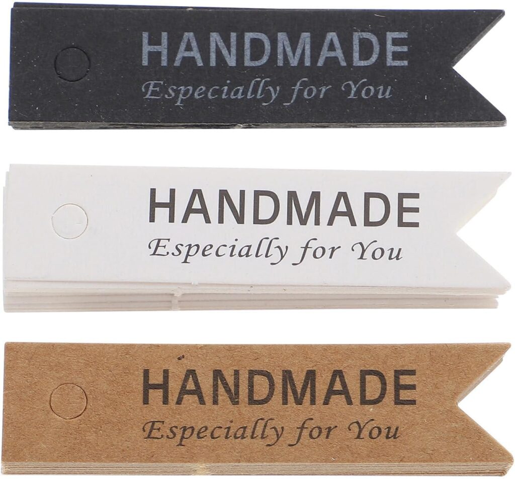 COHEALI 45Pcs Handmade Paper Tags DIY Practical Candle Tags Decorative Hanging Candle Adornments, YT28431YB14V, 5X1.2cm