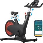 Exercise Bike, 5 in 1 Self-Powered Bike, 350 lbs Weight Capacity, 32-Level Adjustable Magentic Resistance & Emergency Brake, Adjustable Handlebar & Seat,Silent Belt Drive, Visualizing Motion Data