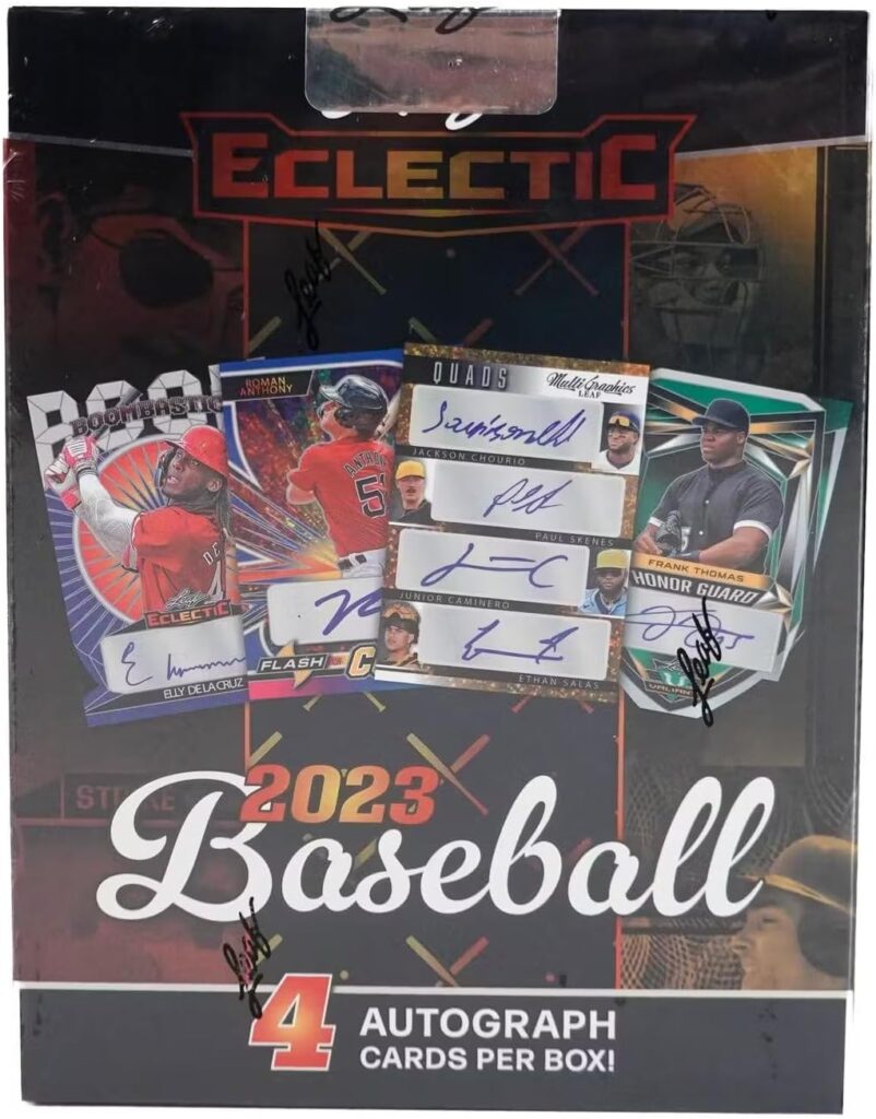 2023 Leaf Eclectic Baseball 4 Autographs Hobby Trading Card Box