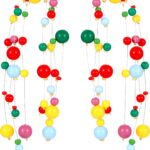 Colorful Beaded Earrings for Women – Handmade Rainbow Dangle Earrings with 925 Silver Posts, Boho Statement Jewelry for Parties, Gifts, or Everyday Style