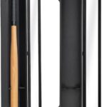 Americanflat 37.8×4.3 Baseball Bat Display Case with Baseball Storage for Collectibles – Wall Mounted Bat Case with Polished Plexiglass – All-Star Collection – Black