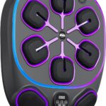 Music Boxing Machine for Adult: 6+2 Targets Music Punching Machine with Gloves Large Size Boxing Workout Target Equipment