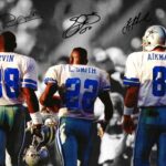 Ikonic Fotohaus Troy Aikman Michael Irvin Emmitt Smith Signed Photo Autograph Print Wall Art Home Decor