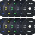 CAP Barbell 2-Inch Olympic Bumper Plate Weight Set | 100-370 lbs | Multiple Options