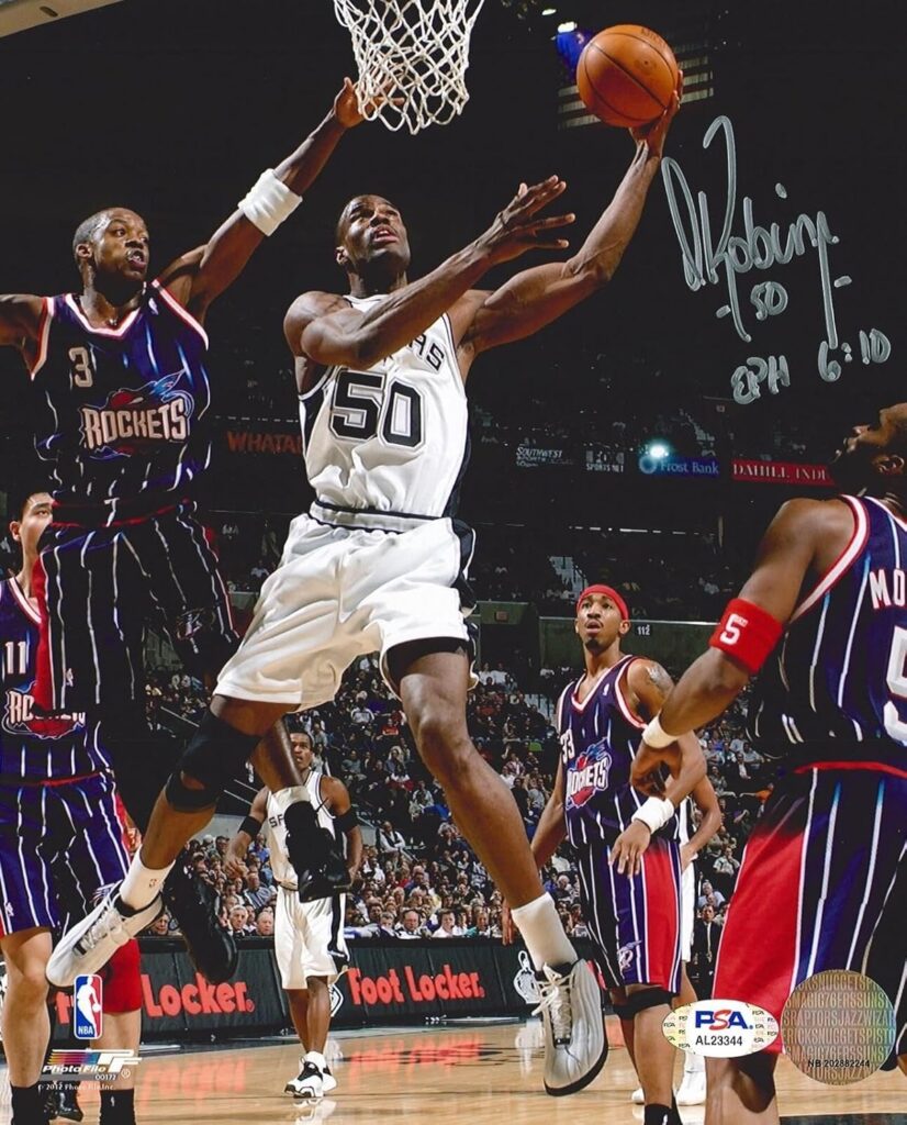 David Robinson Signed 8×10 Photograph Psa Dna Coa – Autographed NBA Photos