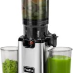 Fretta Cold Press Juicer,Juicer Machines Vegetable and Fruit,Masticating Juicer with 5.3” Large Feed Chute fit Whole Fruits,BPA-Free, Reverse Function,Durable Stainless Steel Body,250W Quiet Motor
