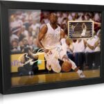 ORIMAMI Signed Basketball Dwyane Wade Poster Framed Photo Gift 8×6 Inches with 1x35mm Film Mini Cell Display,Gifts for Miami Heat Fans