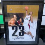 Beautiful Lebron James Rookie Signed Jersey Number Display Upper Deck UDA COA – Autographed NBA Jerseys