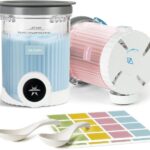 2Pack Replacement for Swirl Creami Pints and Lids,16OZ Deluxe Container Compatible with Ninja Swirl NC700 Series Ice Cream Makers, Extra Cup with 2Spoon and Labels – BPA-Free & Dishwasher Safe