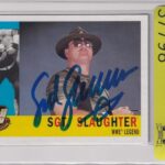 Sgt. Slaughter Signed 2005 Topps Heritage WWE Card #86 BAS COA NWA AWA Autograph – Autographed Wrestling Cards