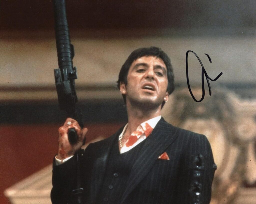 RP Al Pacino Signed Photo 8×10 Reprint COA Certificate of Authentication Autographed Scarface Movie Poster