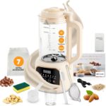 Nut Milk Maker Machine, 54oz, 11-in-1, Oat & Soy Milk Maker with 20 Blades, Self-Cleaning, Keep Warm, Delay Start, Almond Milk Maker, Soymilk Machine Maker, 7 Extra Accessories