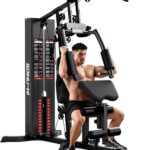 Home Gym, M1 Workout Station with 140LBS Weight Stack, Multifunctional Home Gym Equipment with Pulley System for Full Body Strength Training