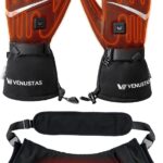 Venustas Upgraded Heated Gloves for Men & Women, Rechargeable Electric Gloves for Arthritis Heated Hand Warmer Pouch, up to 15-Hour Runtime