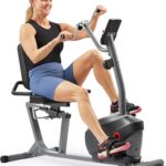 Sunny Health & Fitness Smart Indoor Recumbent Bike Trainer, Home Full Body Workout & Cardio Cycling Machine for Seniors, Free SunnyFit Bluetooth Connect, Optional Arm Exerciser Hand Cycle & Bands