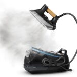 Rowenta, Iron, Ultimate Steam Pro Stainless Steel Soleplate Professional Steam Station for Clothes, 1800 Watts, 1.3L Removable Tank, Boiler Technology, Fast Heat Up, Black Clothes Iron, DG8668