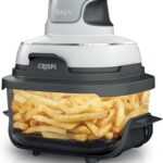 Ninja FN090 Crispi 3-in-1 4QT Portable Cooking System with TempWare Container, 1500W, Recrisp, Air Fry, & Max Crisp, Easy Storage, Crisper Plate, Lid, Cook, Serve & Store, White (Renewed)