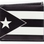 Paul Walter – Men’s Bifold Puerto Rico Flag Printed Vegan Leather Wallet in Gift Box Handcrafted, Best Gift for Him