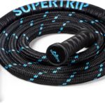 Supertrip Upgraded Weighted Jump Rope for Fitness Men Women Second Generation 360 Rotating Handles, 3.21LBS 3.38LBS 3.41LBS Polyester Heavy Skipping Rope for Exercise Workout Equipment