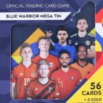 2022 Topps Match Attax Soccer Road to Nations League Finals BLUE WARRIOR Collectible Mega Tin with an EXCLUSIVE World Class Warrior Limited Edition Gold Card