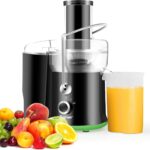 COSTWAY Juicer Machine, Centrifugal Juicer with 3-Inch Wide Mouth, BPA-Free Stainless Steel Juice Maker with 2-Speed Control, Masticating Juice Extractor for Fruit Vegetable