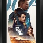 HWC Trading James Bond No Time to Die Daniel Craig 16 x 12 inch Framed Gifts Printed Poster Signed Autograph Picture for Movie Memorabilia Fans – 16″ x 12″ Framed